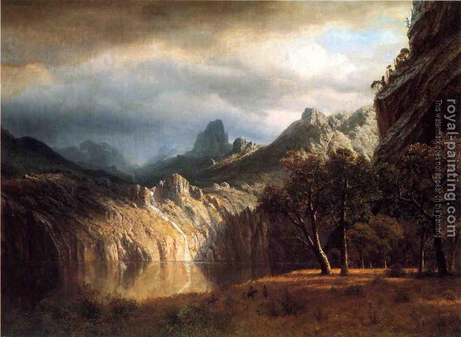 Albert Bierstadt : In Western Mountains Albert Bierstadt : In Western Mountains